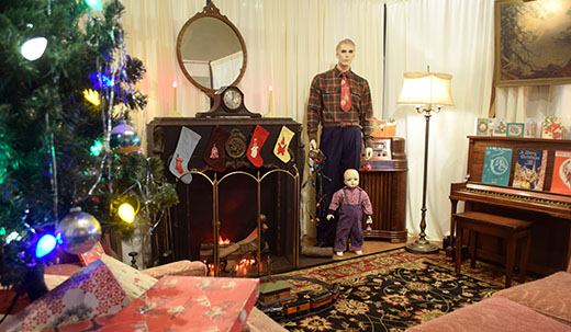 1940's farm house living room